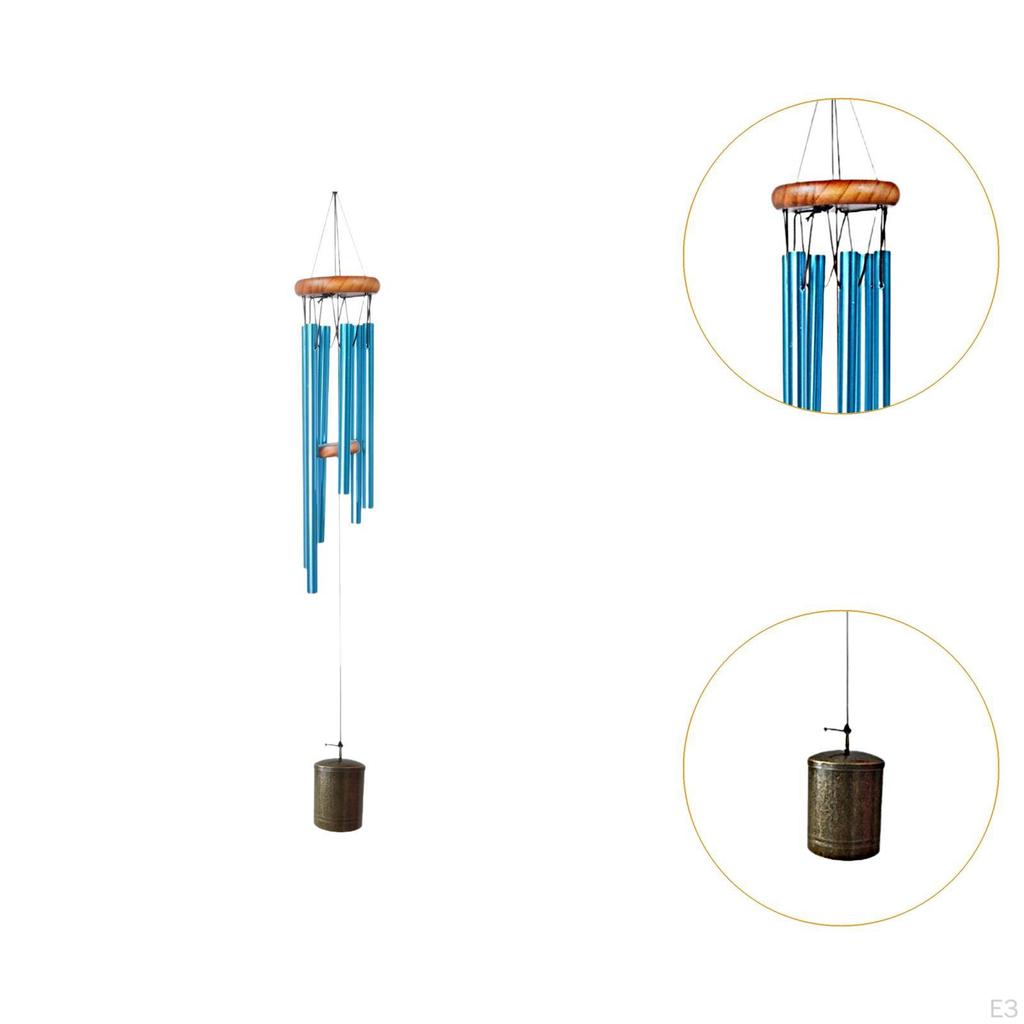 Metal Wind Chime 26 inch Waterproof Deep Tone Hanging Ornament Memorial Windchime for Outdoor Sister