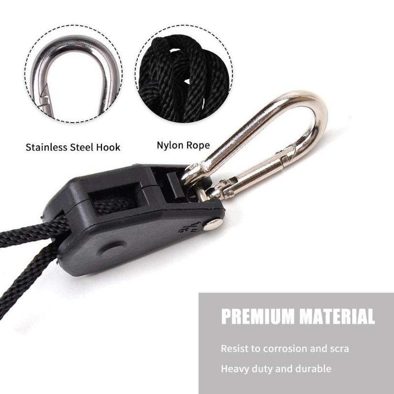 Pulley Ratchets Rope Lock Tie Down Strap 1 8 Inch Adjustable Hanger Strong Suspension for Kayak Camping Canoe Equipment Fastening