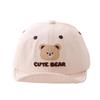 Breathable Baby Baseball Hat Cartoon Bear Baby Sun Visor Hat Simple Toddler Peaked Cap  Boys Girls