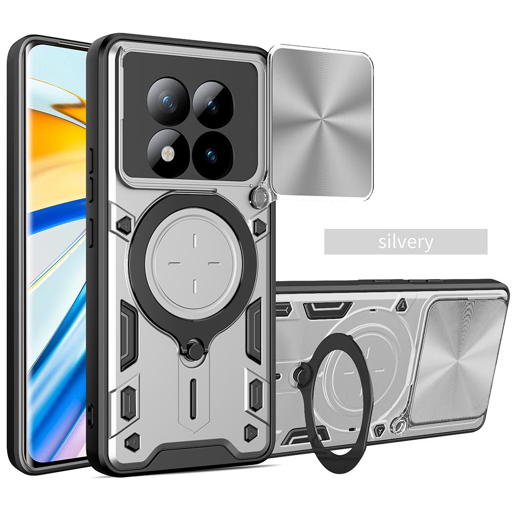 Slide Lens Cover for Xiaomi Redmi Note 15 / 15 Pro Plus 5G Case Magnetic Ring Holder Protection Phone Cover Capa