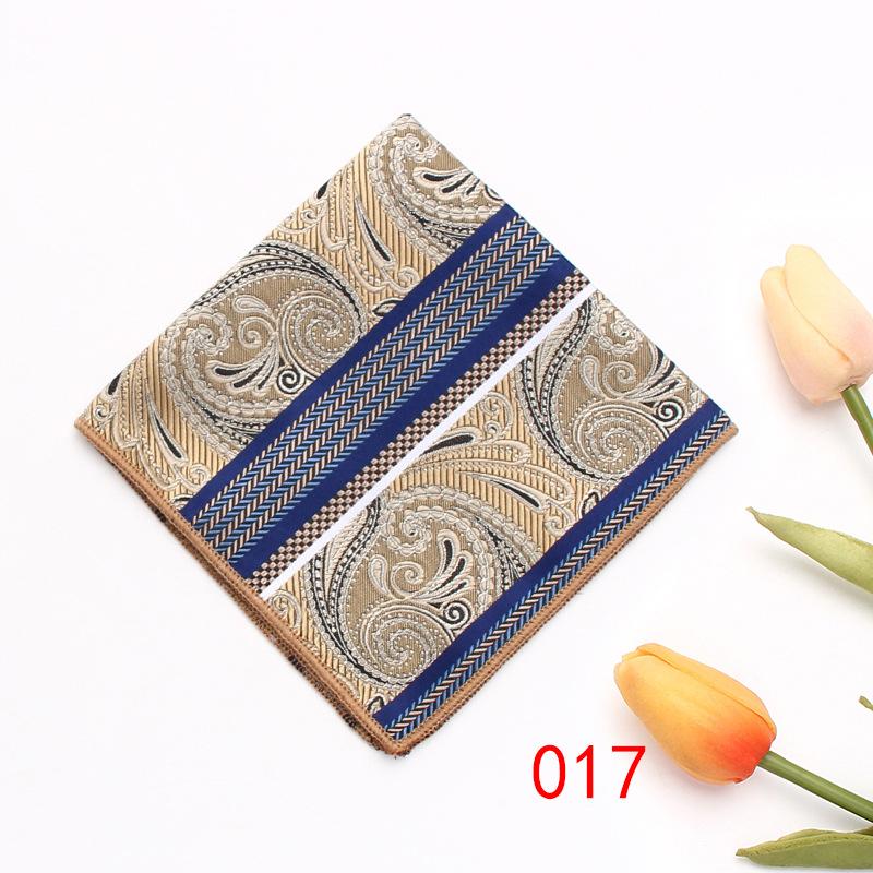Rael Men'S British Retro Pattern Square Towel Suit Pocket Towel Wedding Business Suit Shirt Batch Handkerchief