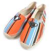 Pristine Slip-on Striped Triangle Logo Triangle Plate Canvas Mens 8 2DE136 Used