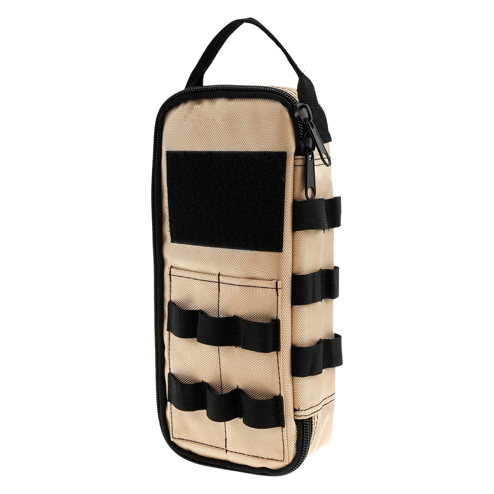 

Upgraded Toolkit With Shoulder Strap Anti-friction Bottom Tactical Hand Tool Bag Multi-purpose Work Tote for Repairman Carpenter светло-коричневого