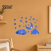 Decorative Mirror Wall Decals 3D Star Moon Cloud Stickers Self Adhesive Decals