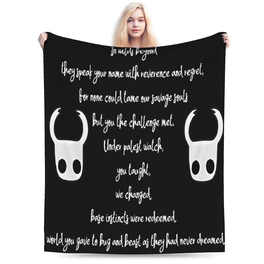 Hollow Knight Funny Games Blanket Lightweight Thin Flannel Novelty Gift Throw Blankets Quilt