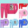 Set Pigiama a Maniche Corte e Pantaloncini Corti Labubu Kids in Tessuto di Cotone per Bambini