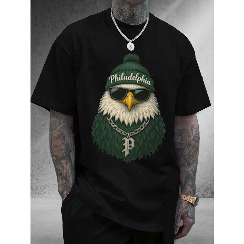 

European sizes Men S Philadelphia Football Fan T-Shirt , Soccer Lover Gifts - Spring/fall Apparel, Football Shirt, Spring Fall Clothing 4XL чорний