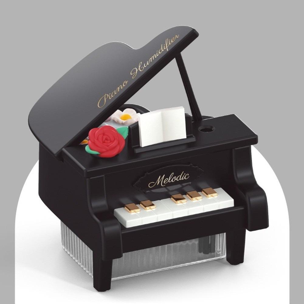 

Piano Ornament Piano Sprayer Car Ornaments Sprayer Humidifier Gifts Piano Colorful Night Light чорний