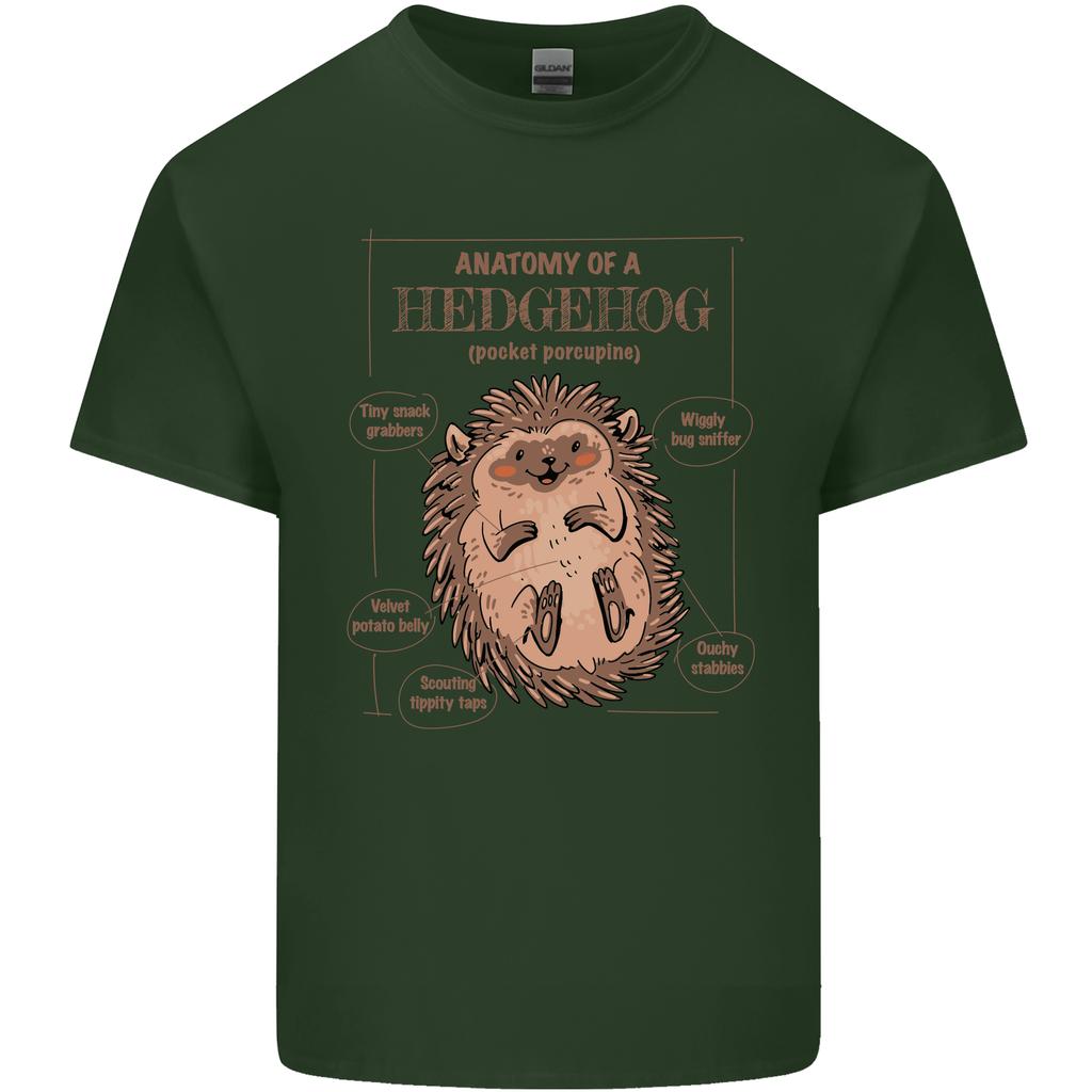 Anatomy of a Hedgehog Funny Unisexs Light Cotton TShirt