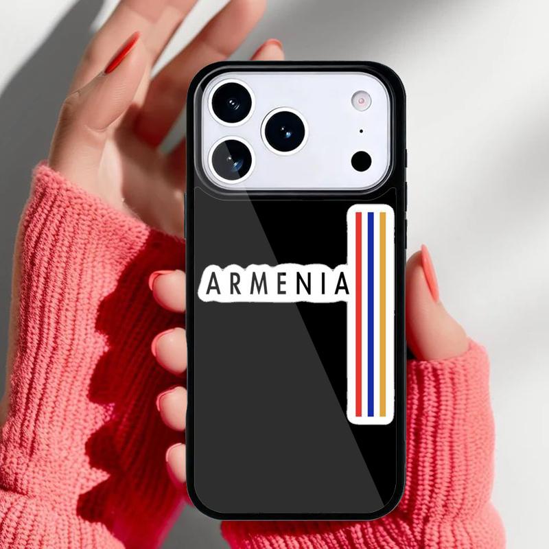 Custodia per Telefono con Stampa Bandiera Armena per iPhone 17 16 15 14 13 Pro Max Cover Posteriore per 12 11 Pro Coque
