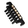 Guitar Bridge Tailpiece Replacement Vintage Style Aluminum Alloy Copper 6 String Electric Guitar Stop Bar Black