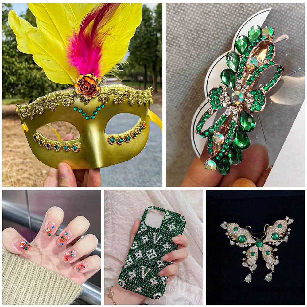 1000pcs Non Hot Fix Rhinestones 2/3/4mm Round Resin Flatback Crystal Rhinestone DIY Nail Art Jewelry Garment Decorations Glue On