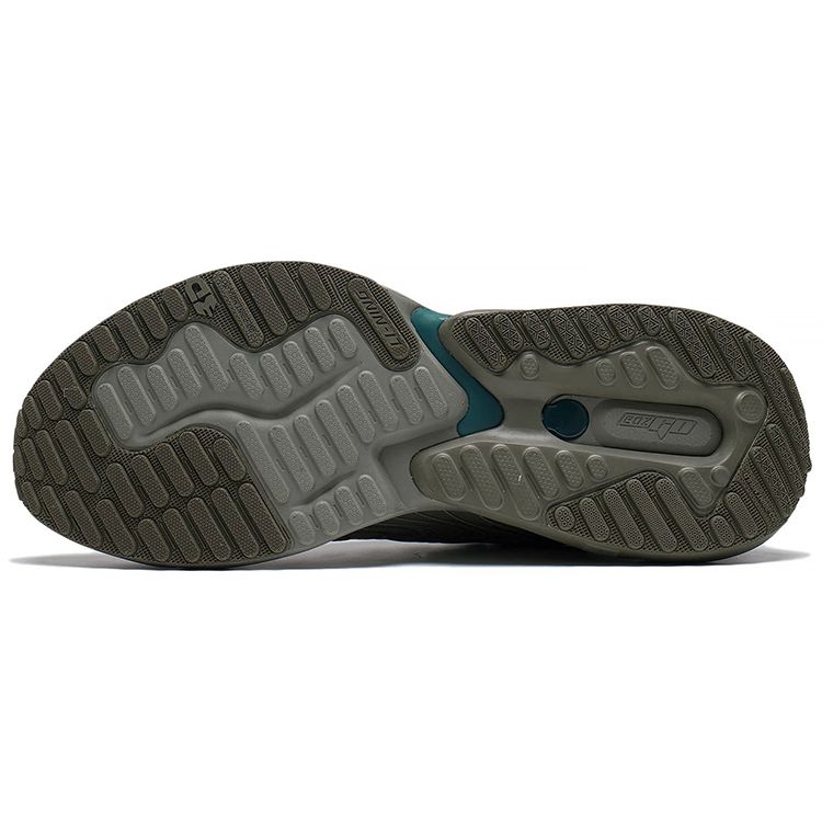 Li Ning Eazgo Comfortable Shock Absorption Low Top Running Shoes Men sneaker Gray Green ARES023-4