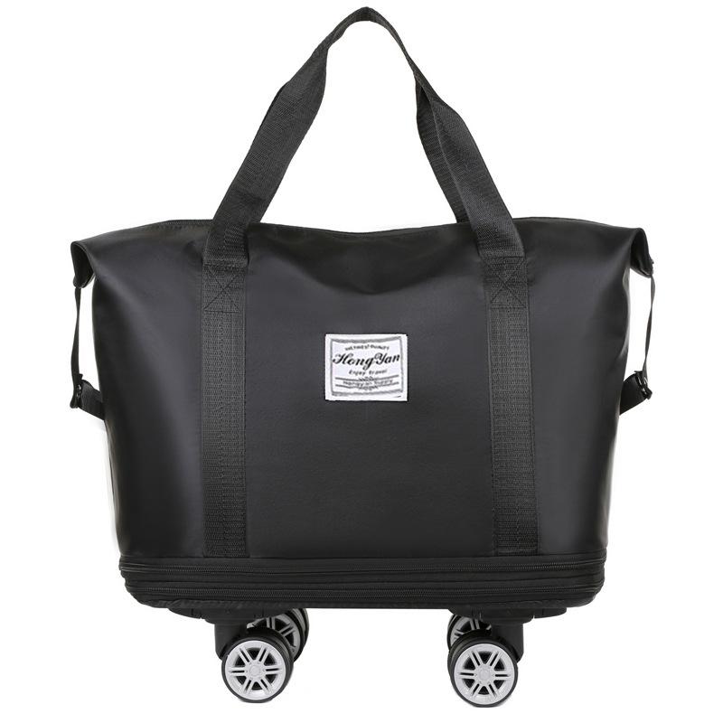 Abnehmbare, tragbare Gepäcktasche mit Universalrädern, Aufbewahrungstasche mit hoher Kapazität zur Trennung von Trocken- und Nassflüssigkeit, erweiterbare Reisetasche für Geschäftsreisen, Sport- und Fitnesstasche