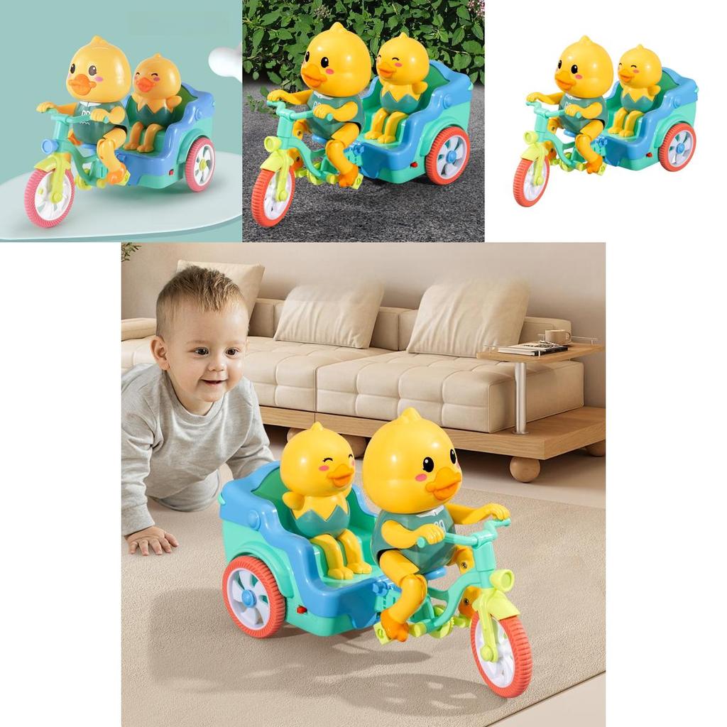 Baby Lernspielzeug Blinklicht Musik Soundeffekte Niedliche Ente Dreirad Für Kinder