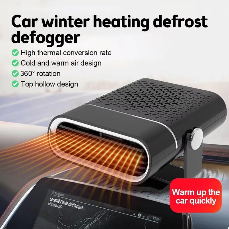 12V 24V Universal Car Heater Mini Defroster Defogger Windshield Heater For Winter Truck Windshield Heating And Warming 1 Pcs