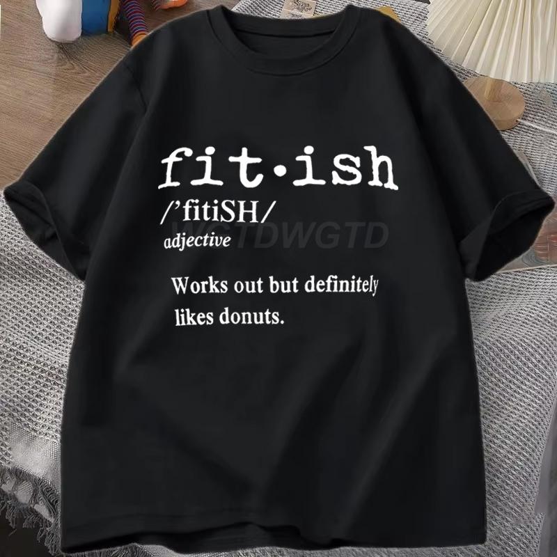 Gym Lover Humor Unisexs Tshirt Funny Fitness Gift Tshirts Fitness Definition Print Short Sleeve Tee Funny Gym Lover Casual Top