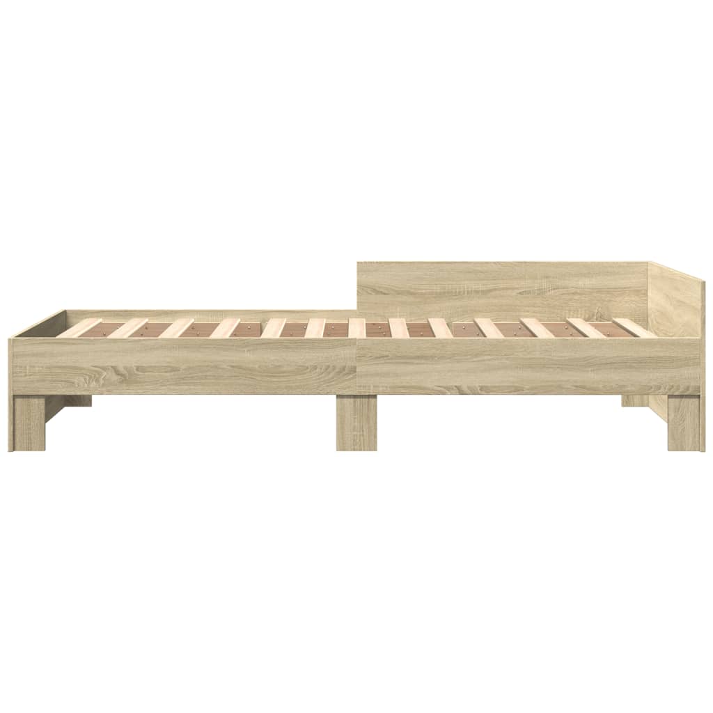 Bed Frame without Mattress Sonoma Oak 90 x 190 cm Engineered Wood