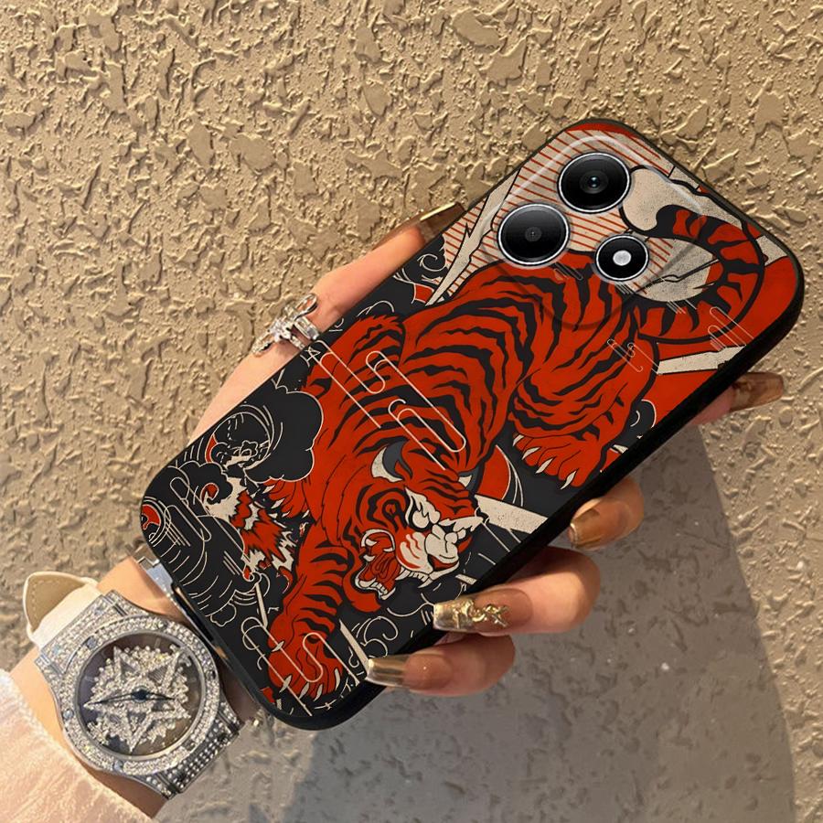 Cartoon Retro Dragon Phone Cover Case for Xiaomi Redmi Note 14 12C 13C 9 8 7 12 11 A3 A1 K80 13 Pro Plus 14C A4 A5 10 K40 A2 A1