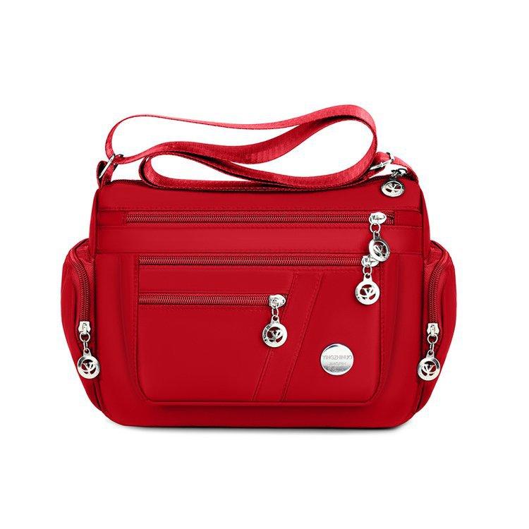 Multi Compartment Large Capacity Middle-aged Mother Bag Lightweight and Casual Shoulder Bag Commuting Crossbody Bag