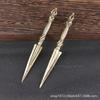 Brass Magic Pure Copper Vajra Handheld Hand Pieces Ornaments Super Long Triangular Pestle Tibetan Supplies
