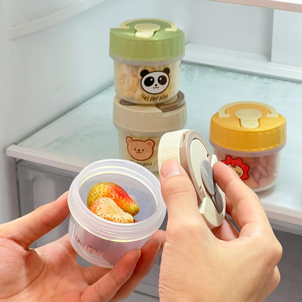 100ml Small Food Storage Box Moisture-Proof Dried Fruit Snack Sealed Jar Reusable Fridge Fruit Fresh Keeping Box Food Container