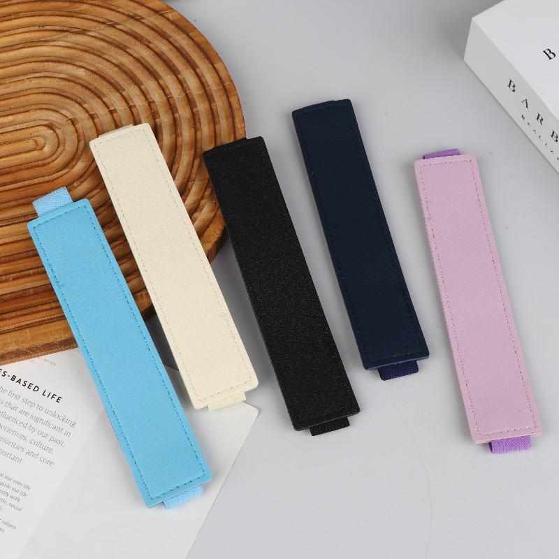 Pu Leather Elastic Notebook Band Holders Adjustable Pen Sleeve Pencil Pouch Holder Strap For Notebook Binder