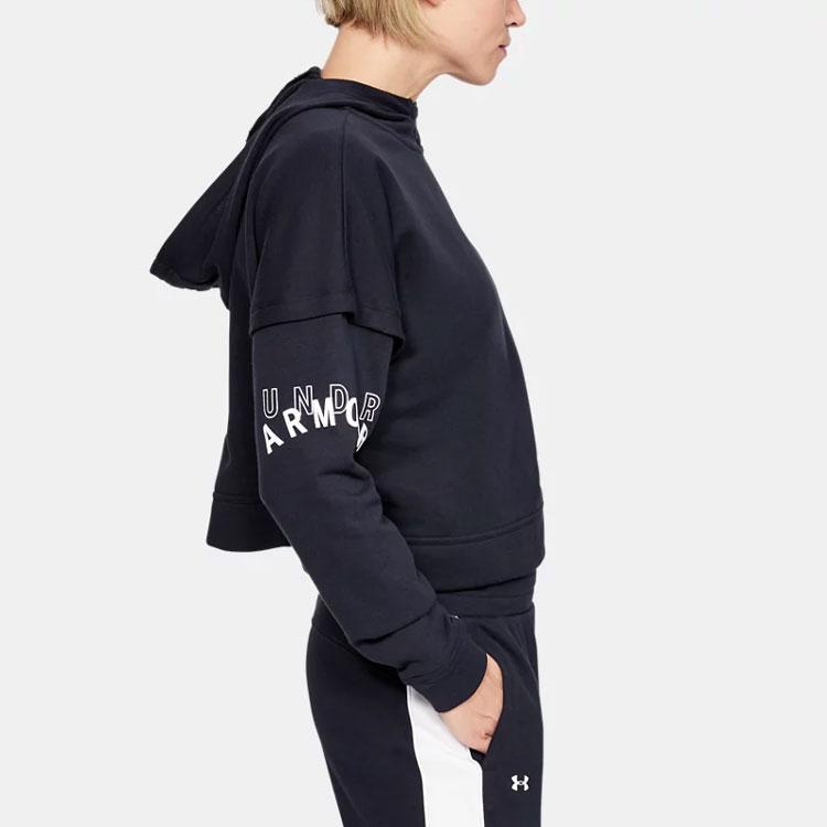 Under Armour Terry Training Hoodie Women Hoodies Black 1351806-001