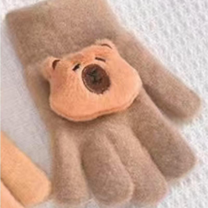 Children's Gloves Winter New Boys and Girls Baby Five-finger Gloves To Keep Warm and Keep Out the Cold