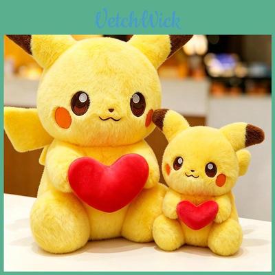 Loving Heart Pikachu Plush Doll Kids Cute Toy Gift For Children And Girls