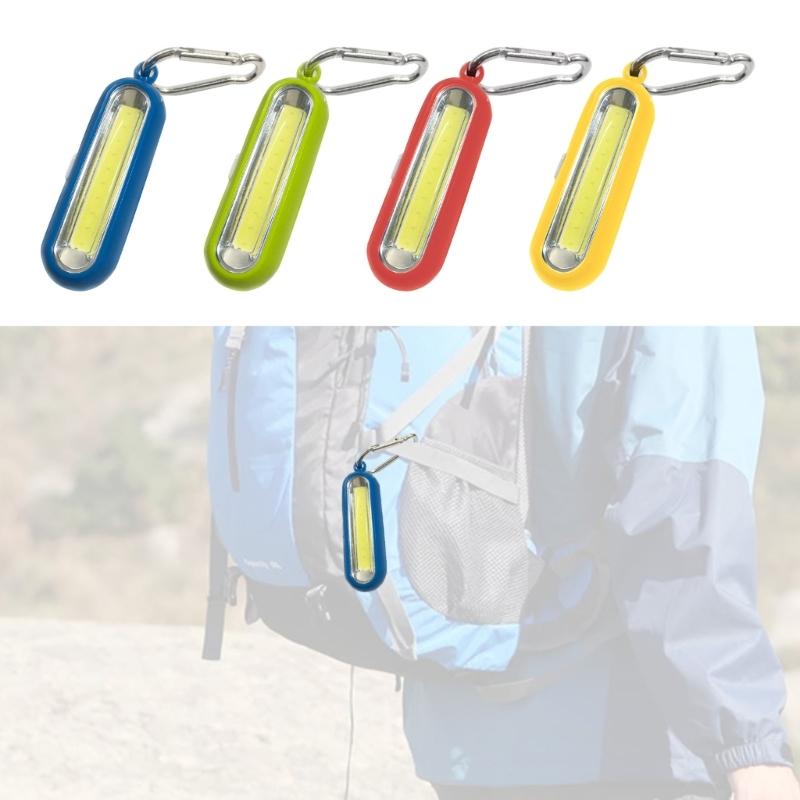 Mini Keychain Pocket Torch Battery Powered LED Light Flashlight Lamp, Strong Light Small Keyring Light Torch Flashlight