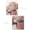 Cartoon Rabbit with Overalls Pendant Plush Dolls Keychain Pendant Fashion