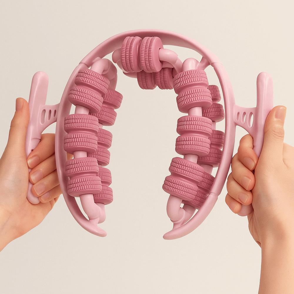 28 Wheel Annular Leg Clamp Massager Portable Slimming Roller Tool Body Slimming