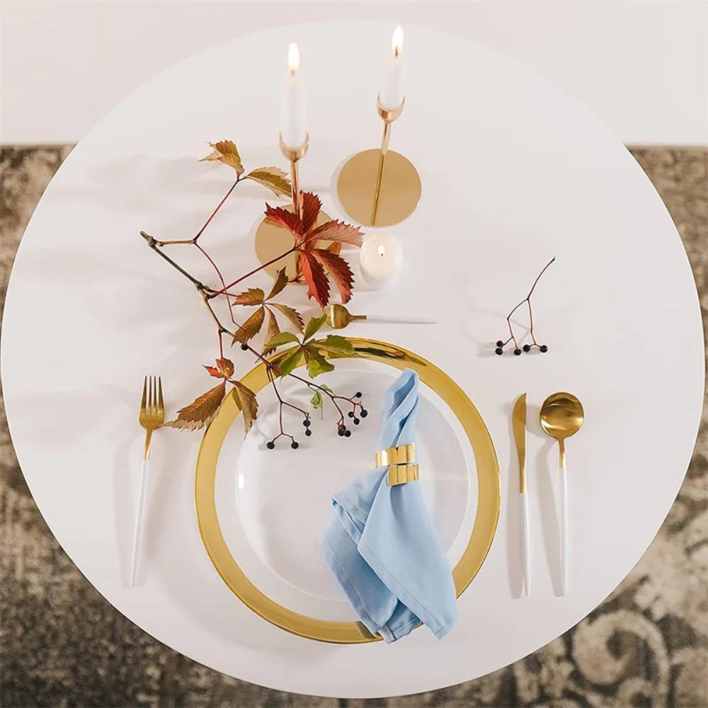 Gold/Silber Serviettenring Vergoldete Hochzeitstuchringe Serviettenhalter Weihnachten