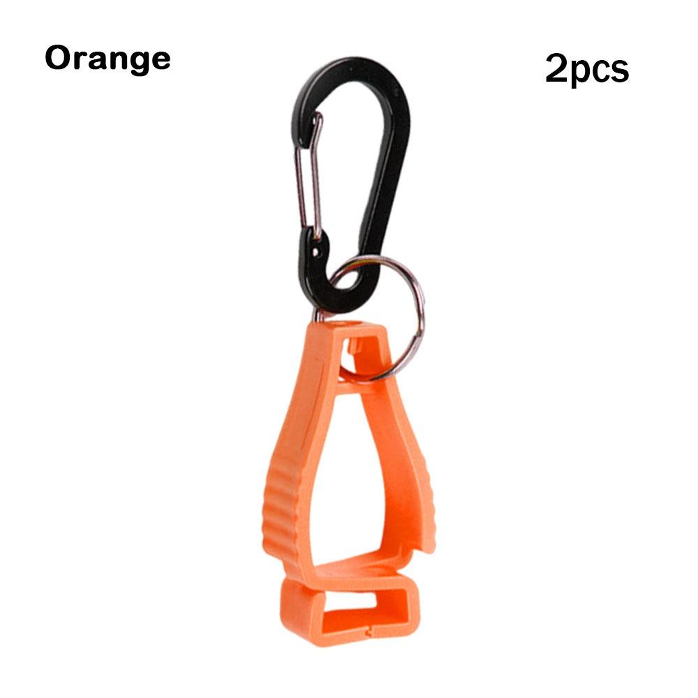 2pcs Anti-lost Mountaineering Buckle Hat Clip Plastic Protective Gloves Clip Outdoor Gloves Clip