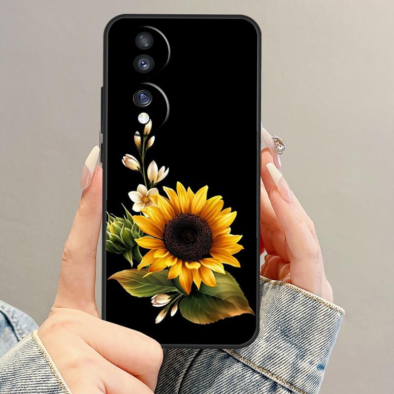 Beautiful Yellow Sunflower Case For Honor Magic 7 5 6 Lite Pro Honor 400 200 90 70 50 X9b X9a X8b X8a X8 X9 X9c Cover
