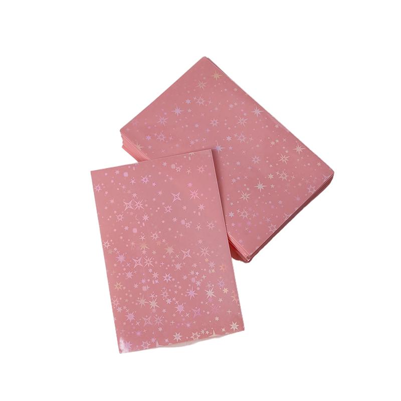 50 Stück/Packung Glitzernde Sterne Farbige Kpop Idol Fotokarte Kartenhüllen Fotokarten Schutz Aufbewahrungsbeutel