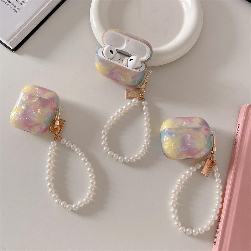 Rainbow for AirPods Pro2 Apple Bluetooth Wireless 1/2/3 Generation Shell Pattern Earphone Cover Creative Pearl