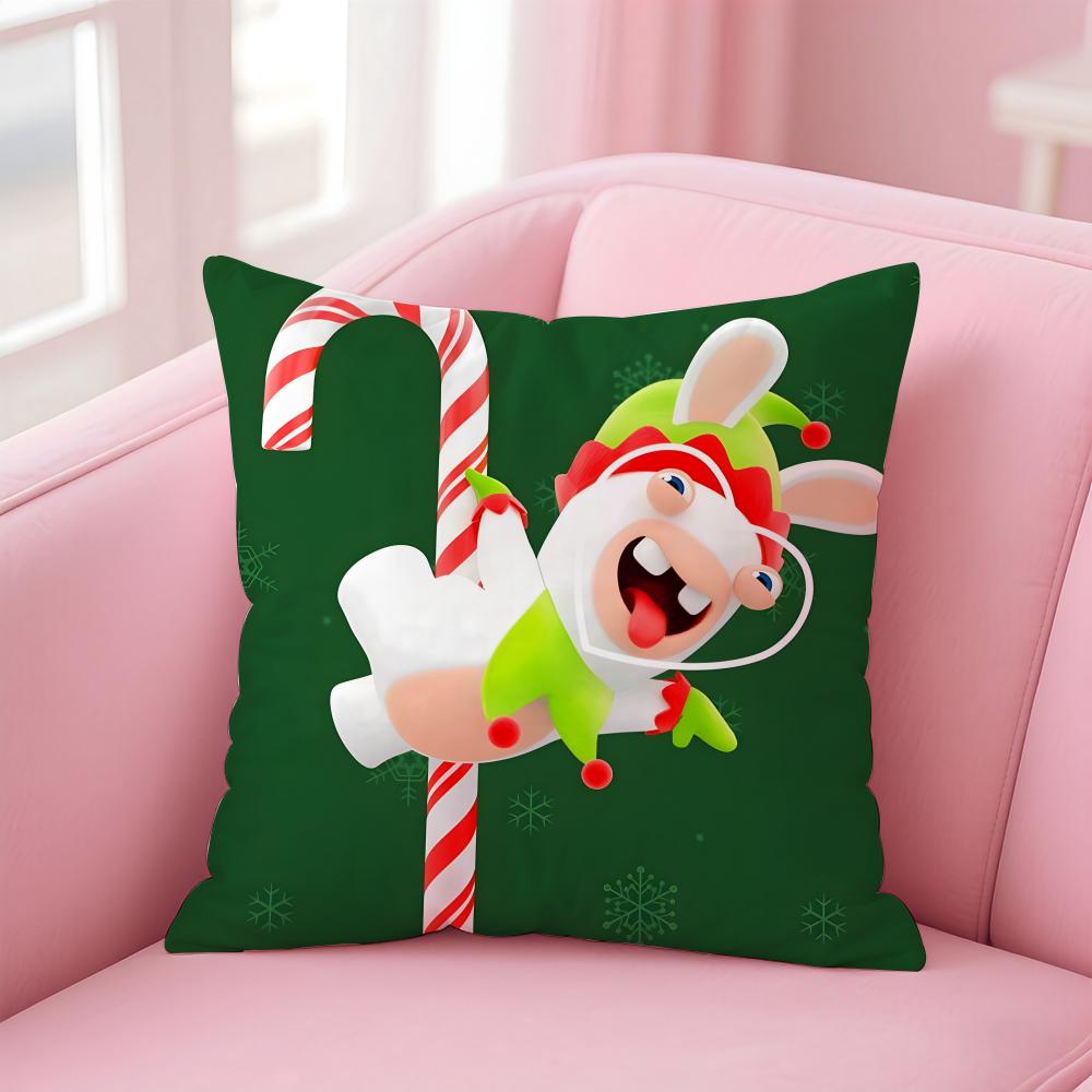 popular anime R-RabbidsS Cushion Cover Comfortable Reversible Pillow Cover Ideal for Car Sofa Bedroom & Beyond