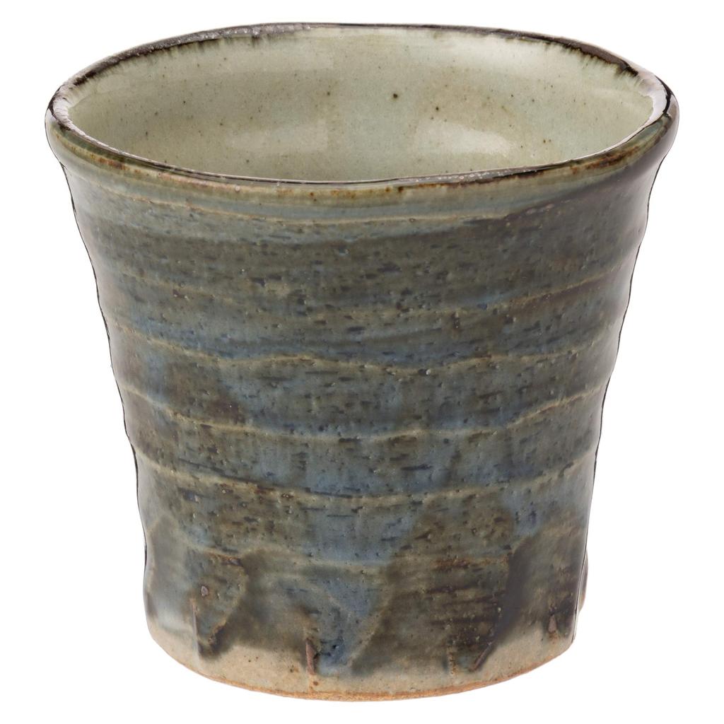 Mino Ware Vessel Scalloped Rock Ofukai K60506 "Drinking Series" Cup,