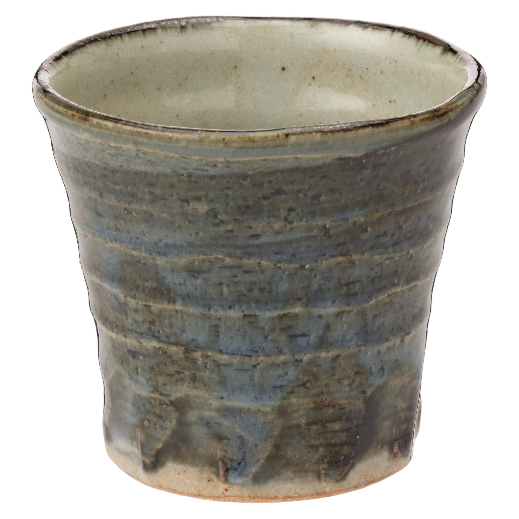 Mino ware Vessel Scalloped Rock Ofukai K60506  Drinking Series  Cup,