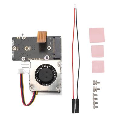 PCIe To M.2 Adapter Board Integrated 8Gbps Aluminium Oxide PCIe To M.2 Adapter with Cooling Fan for