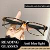 Fashionable Anti Blue Light High-definition Reading Glasses for Middle-aged and Elderly, Ultra Light Presbyopia Glasses,0 To+400