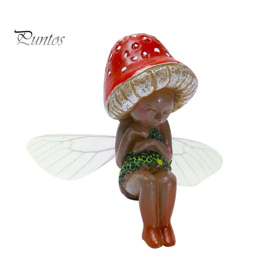 

Модная привлекательная смоляная скульптура феи, спящая на грибе, поделки, украшение, реквизит для оформления сцены