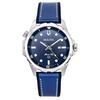 Marine Star Series Silicone Strap Blue Dial Quartz 96B419 100M Men's Watch