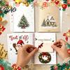 Gift Card Storage Organizer Christmas Book, 8x6 Inch Spiral Bound Holiday Keepsake Booklet, Keeper Merry Greeting Album for Xmas Party Supplies