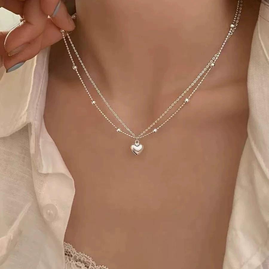 VENTFILLE Colier cu Mărgele Geometrie din Argint Sterling 925 pentru Femei Fată Design Coreean Colier Versatil Bijuterii Dropship Vânzare cu Ridicata