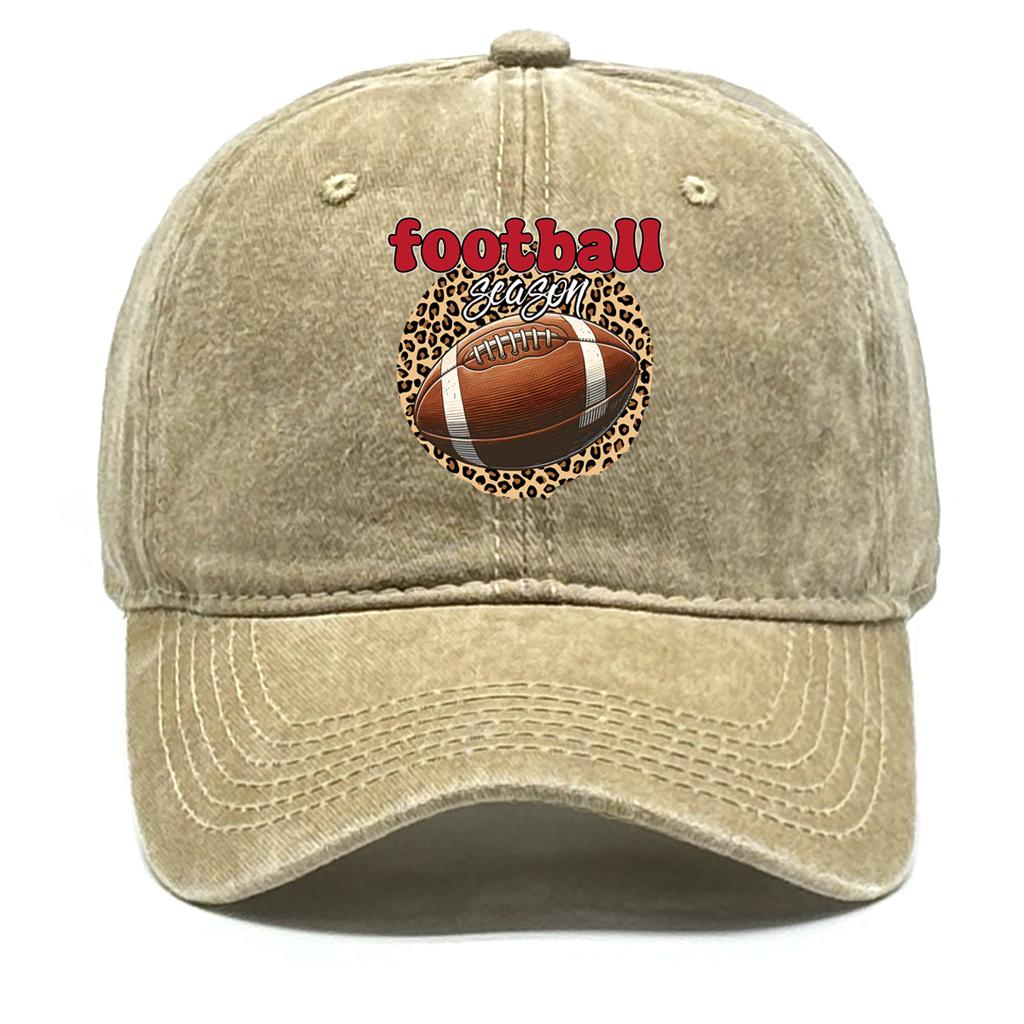 Fußball-Saison-Print Unisex Baseballkappe Verstellbare Dad Hat Kopfbedeckung Used Snapback Baseballkappen Ideale Wahl für Draußen