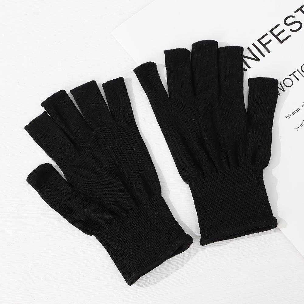 Yoga Breathable Bicycle Equipment Anti-slip Mitten Cycling Gloves Half Finger Gloves Work Mittens