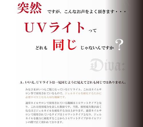 Diva UV Light 36W for UV Resin Body White